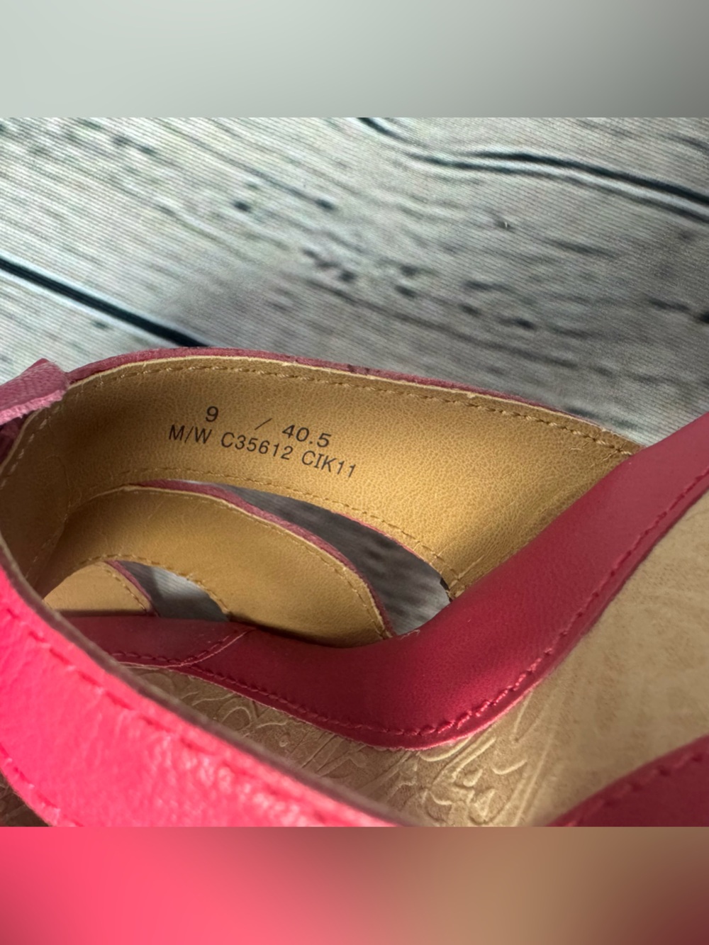 Born Concept Fuchsia Pink Floral Slide Heel Mules Leather Y2K Fairycore Size 9 - Picture 3 of 10